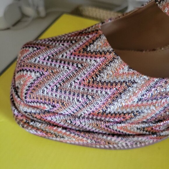 Circus NY By Sam Edelman Zigzag Platform Heels Mary Jane Multicolor 10M - Picture 7 of 8